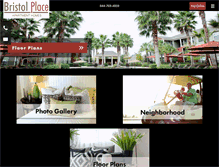 Tablet Screenshot of liveatbristolplace.com